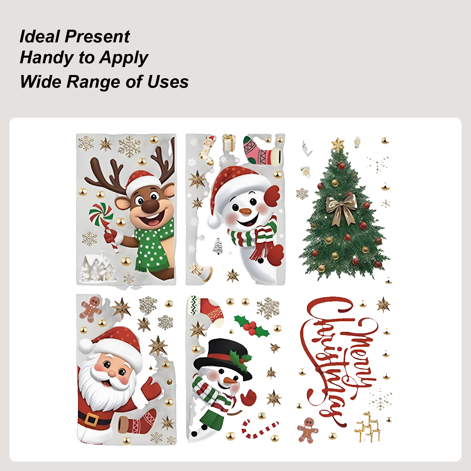 Christmas Window Decorations H - đánh giá và giá Snowflake Window Decal