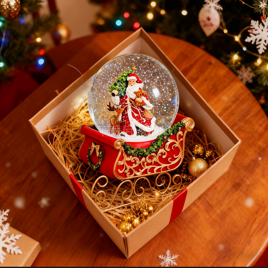 Christmas Snow Globe with Musi - đánh giá và giá Snow Globe Musical