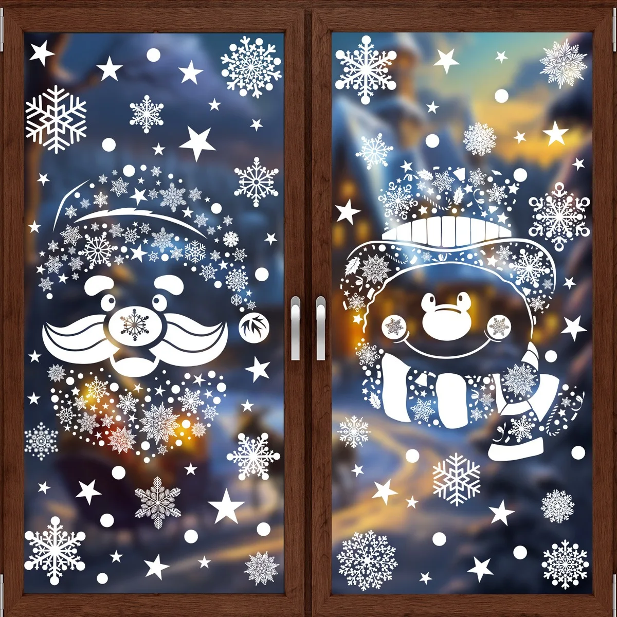 Christmas Wall Sticker Snowfla - đánh giá và giá Snowflake Window Decal