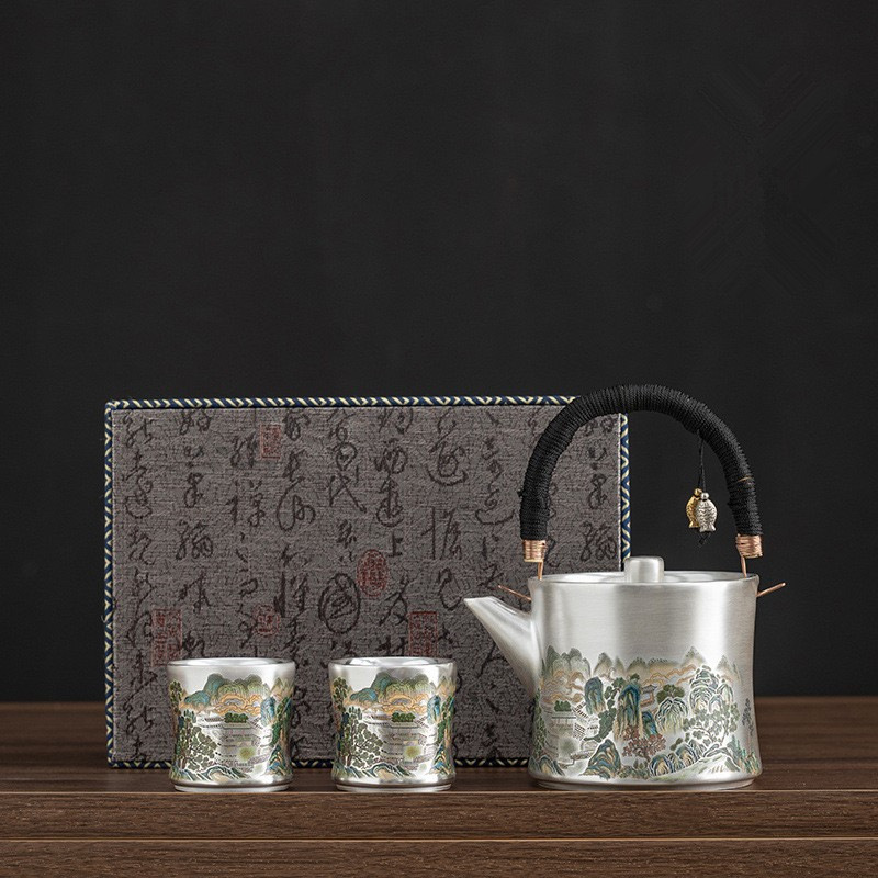 YFY Liu Yin one pot two cups p - đánh giá và giá Gift Box Wrap Set