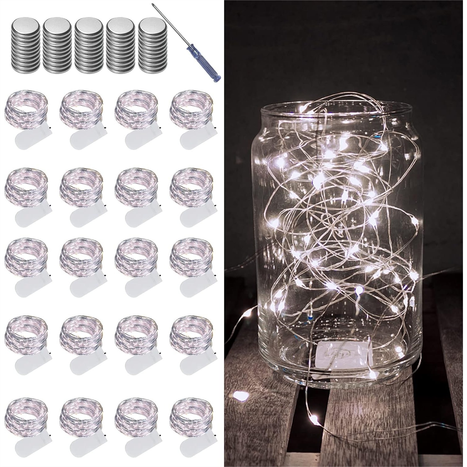 20 Pack Fairy Lights Battery O - đánh giá và giá Led Fairy String Lights