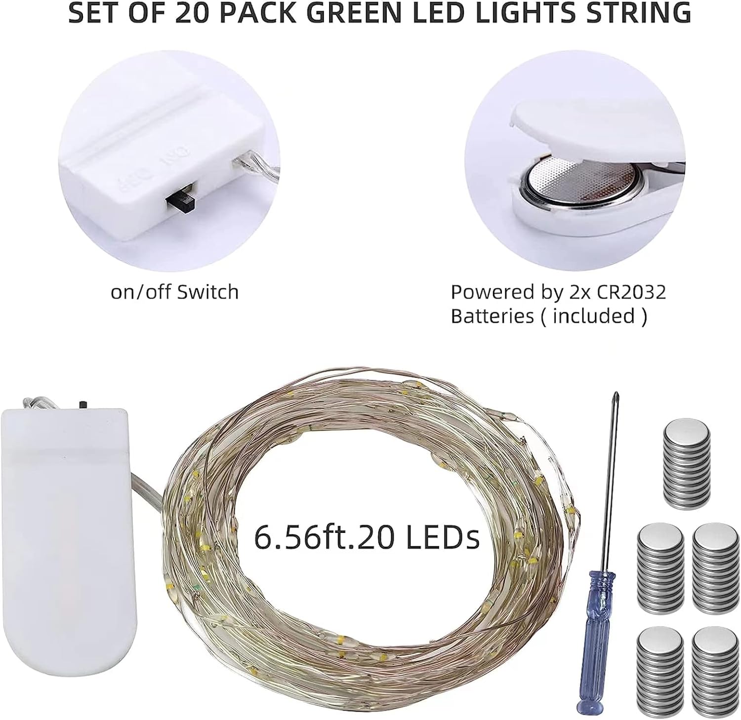 20 Pack Fairy Lights Battery O - đánh giá và giá Led Fairy String Lights