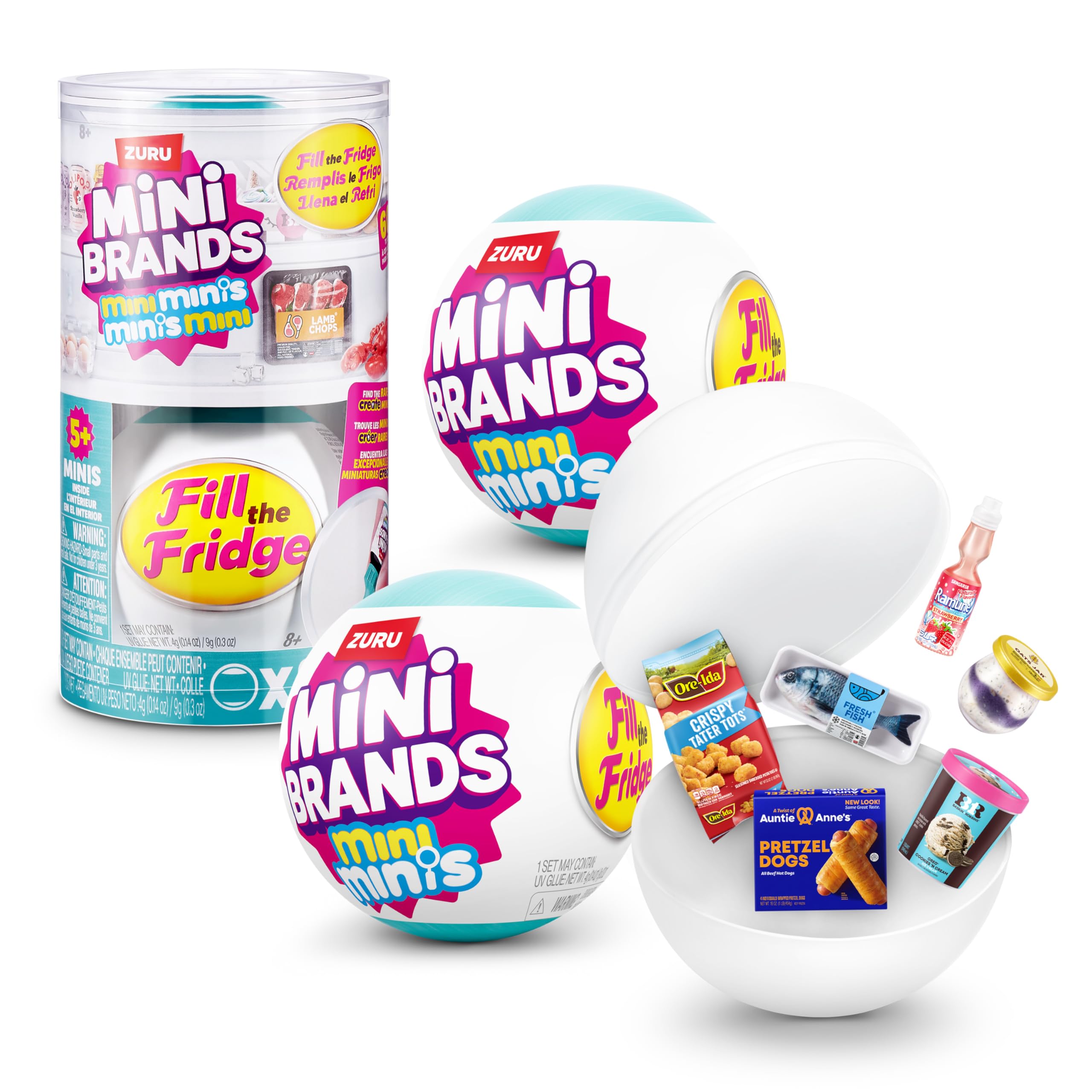 Mini Brands Fridge Mystery Bal - đánh giá và giá Ornament Ball Set
