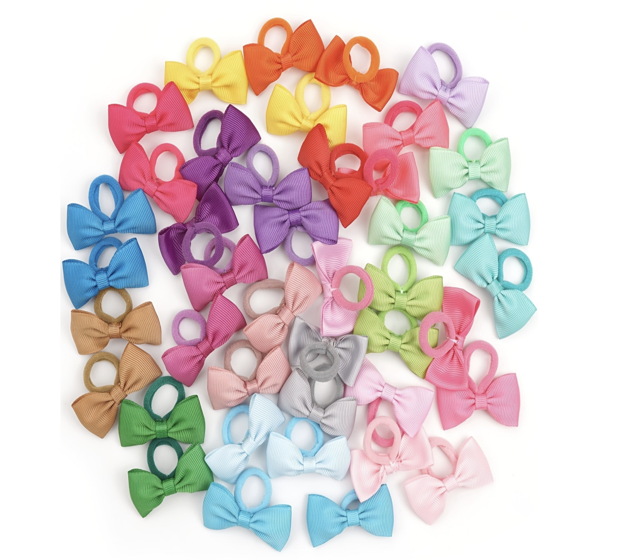 40/60/80 Baby Girls Hair Ties  - đánh giá và giá Ribbon Bow Gift
