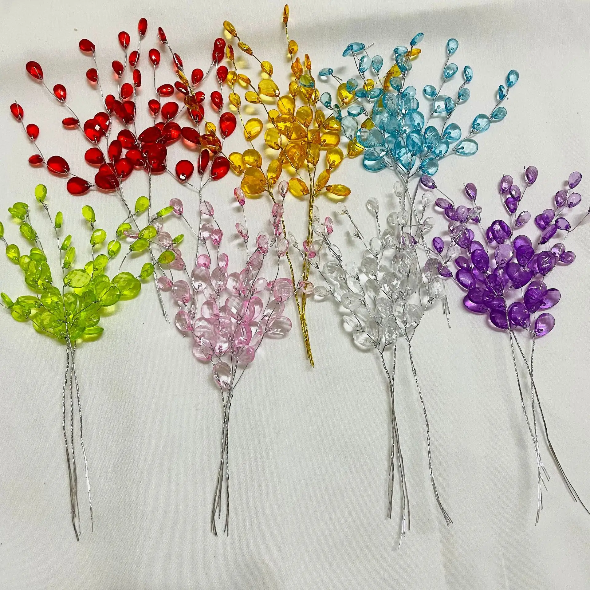 50Pcs 3-Forks Acrylic Strip Wa - đánh giá và giá Christmas Wreath Fake