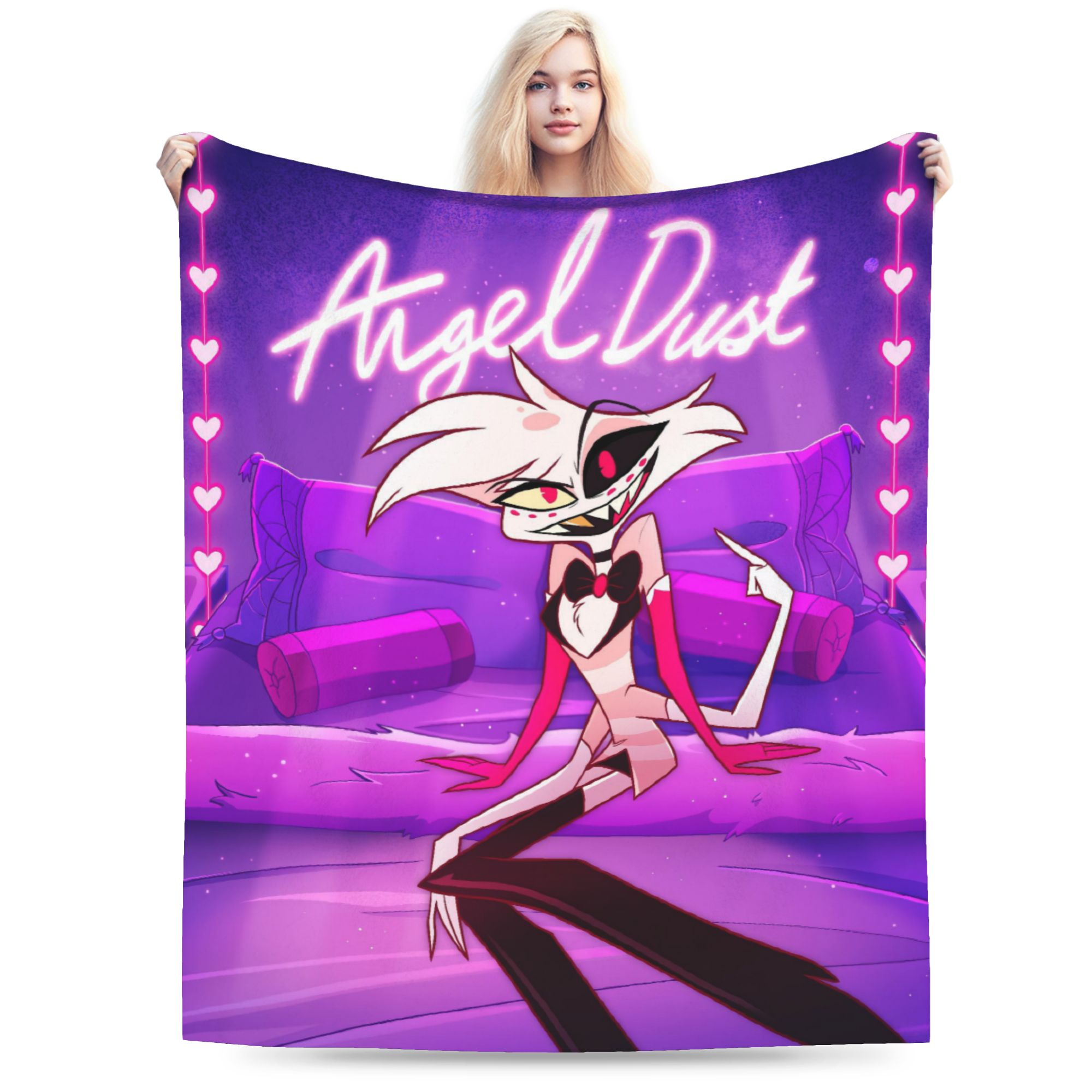 Cartoon Hazbins Hotels  Angel  - đánh giá và giá Christmas Throw Blanket