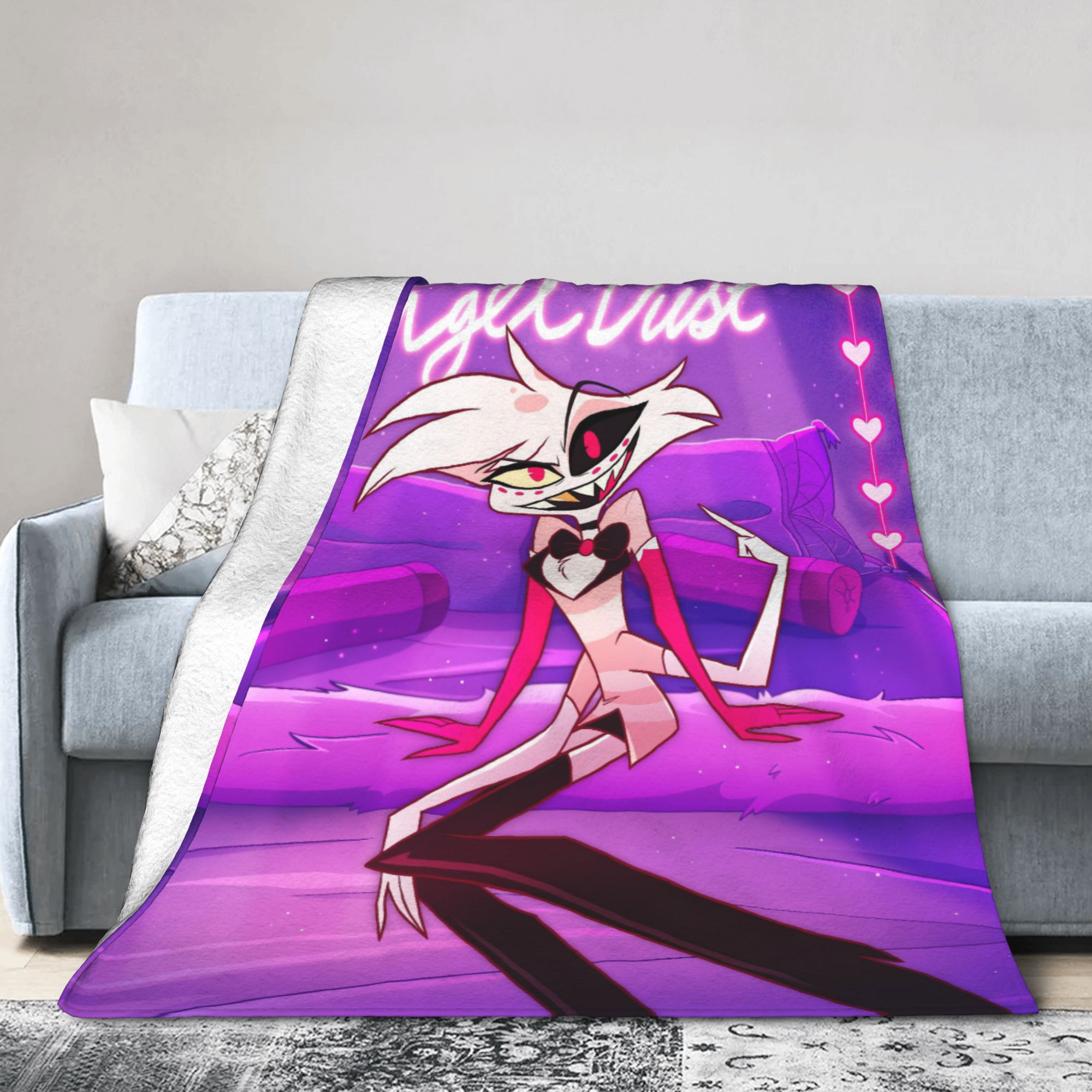 Cartoon Hazbins Hotels  Angel  - đánh giá và giá Christmas Throw Blanket