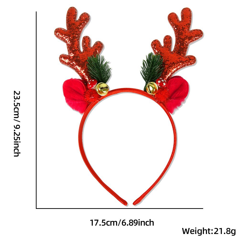 1/2pcs Christmas Glitter Deer  - đánh giá và giá Reindeer Antlers Headband
