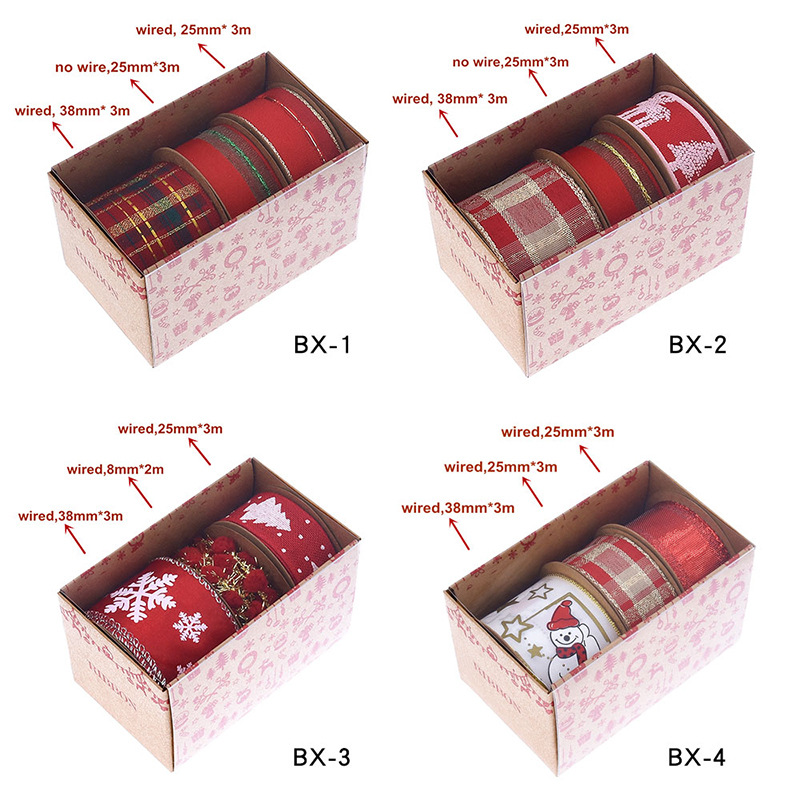 Christmas Ribbon Set Boxed Gif - đánh giá và giá Gift Box Wrap Set