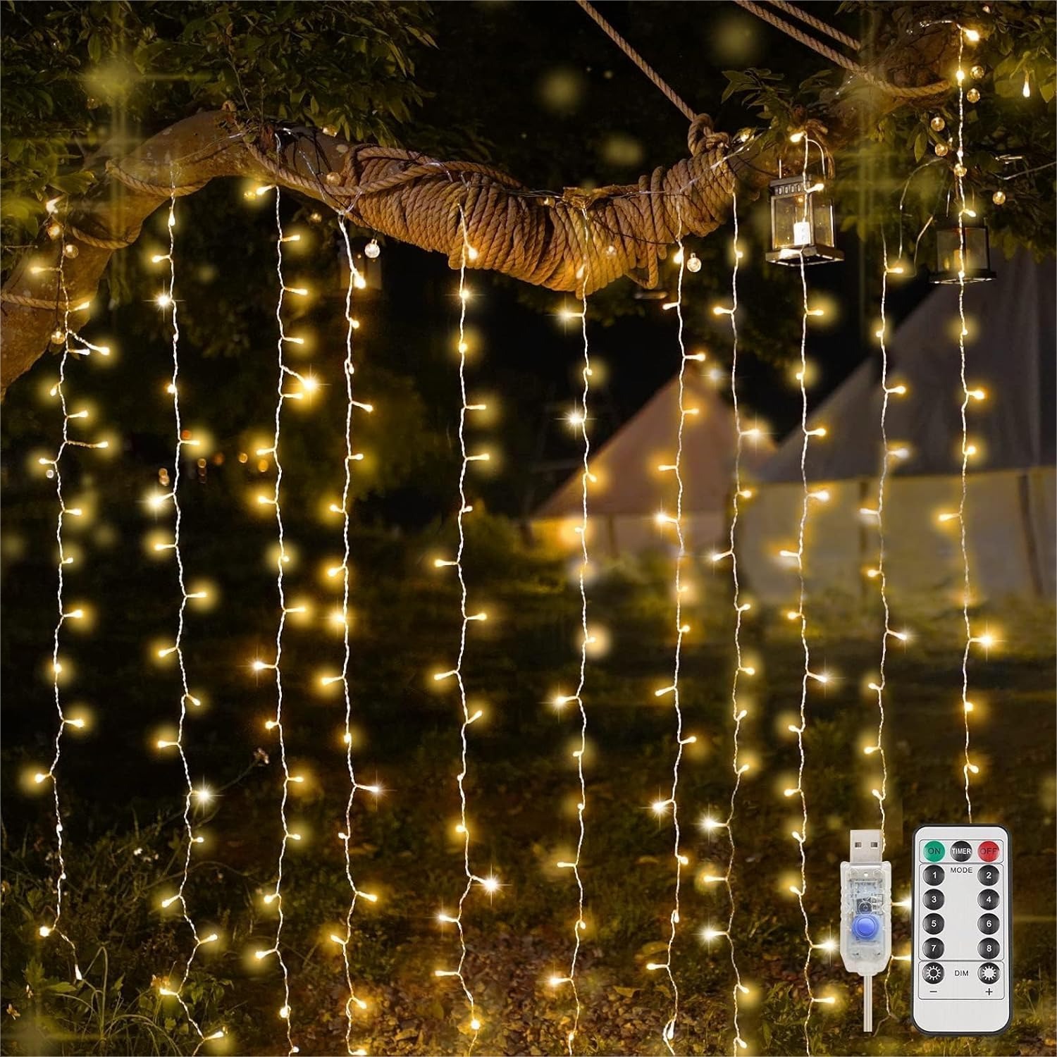 Curtain Lights For Bedroom 200 - đánh giá và giá Led Fairy String Lights