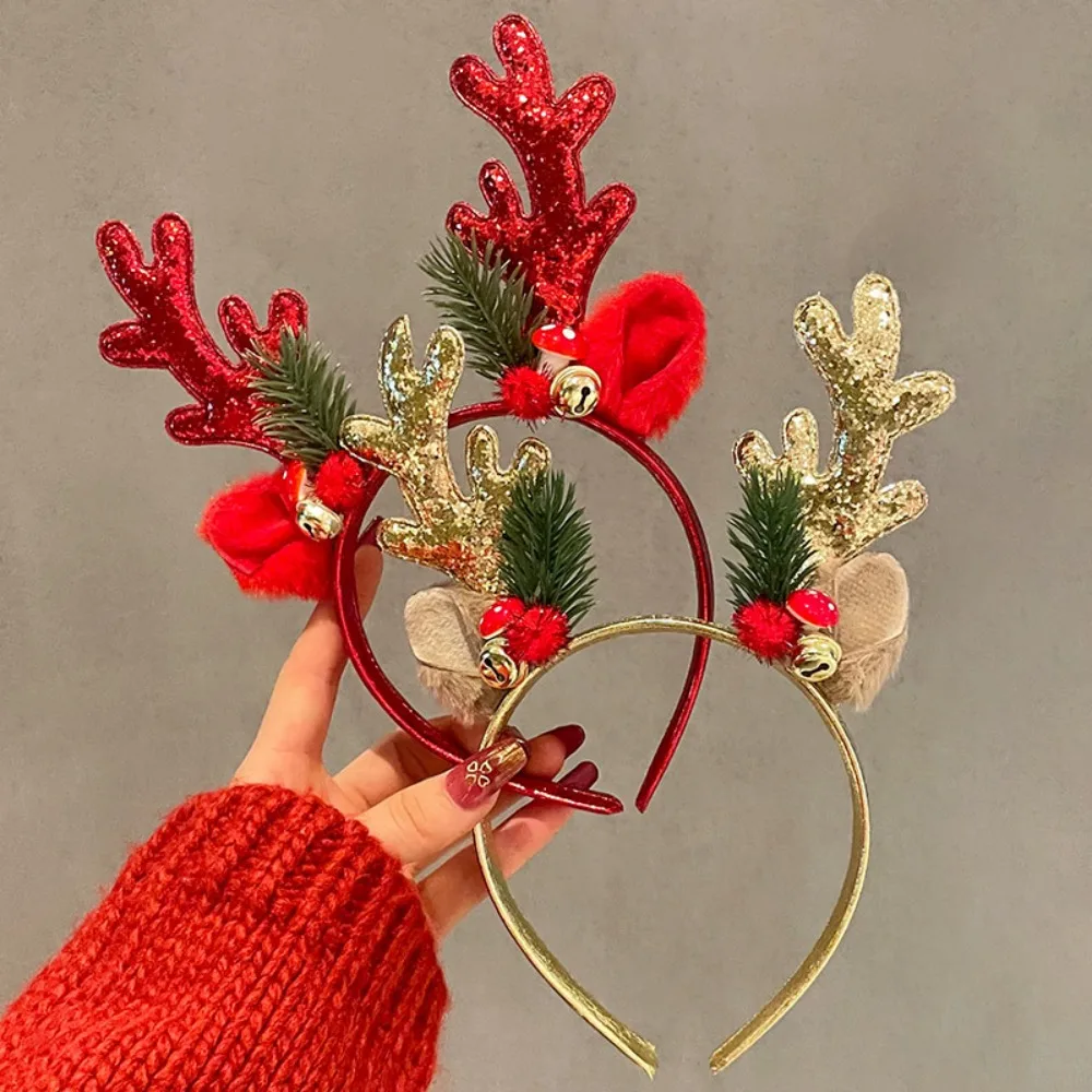 ！Christmas Glitter Deer Antler - đánh giá và giá Reindeer Antlers Headband