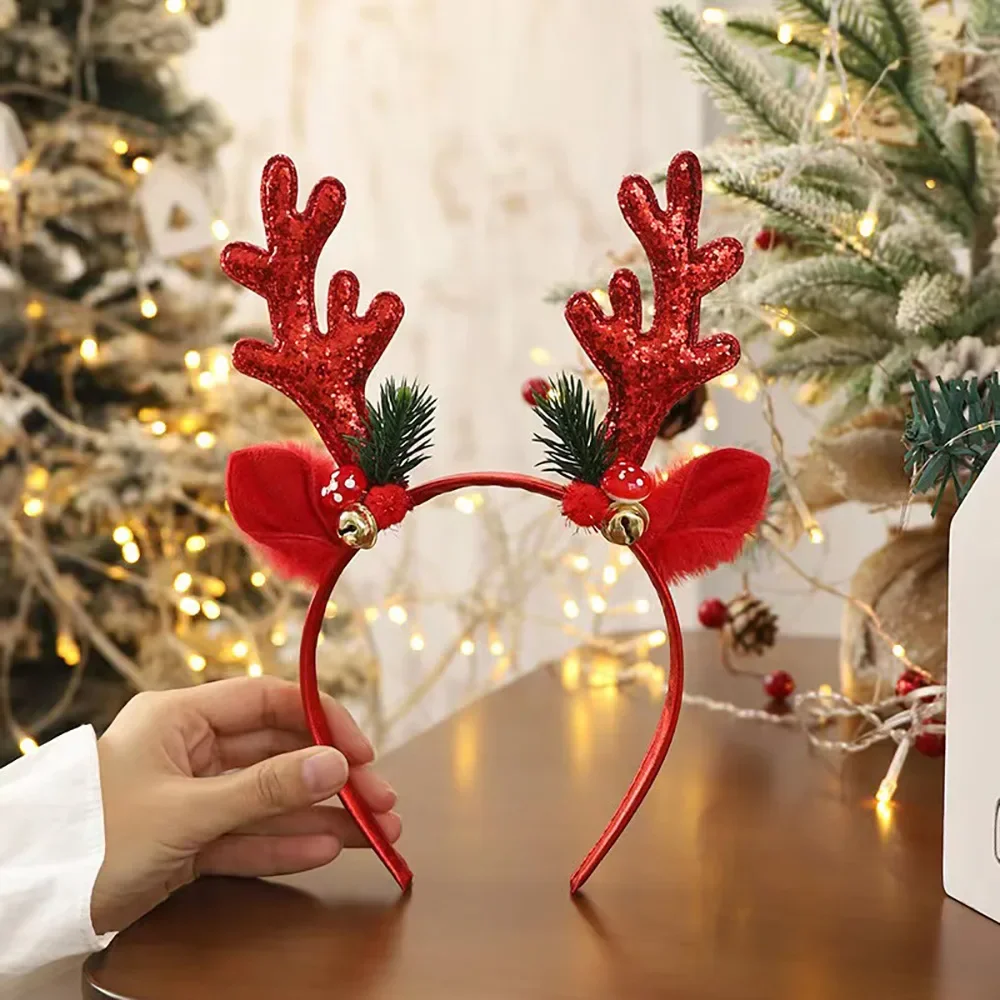 ！Christmas Glitter Deer Antler - đánh giá và giá Reindeer Antlers Headband