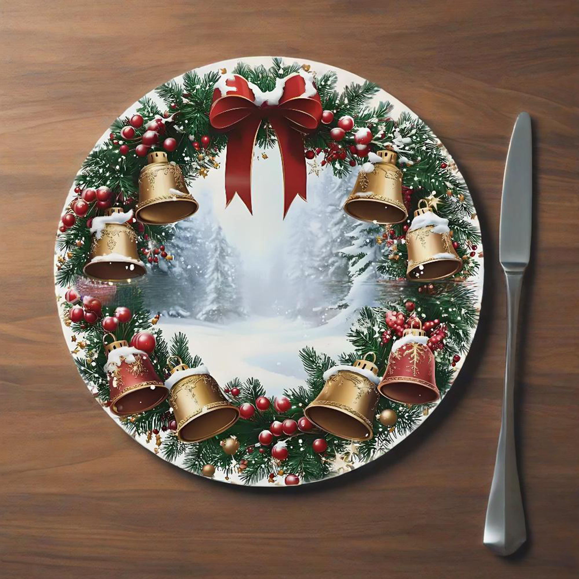 Christmas Table Runner Festive - đánh giá và giá Christmas Table Runner