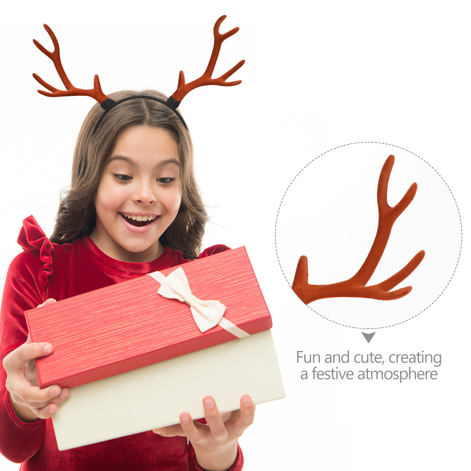 1pc Lovely Christmas Antler Ha - đánh giá và giá Reindeer Antlers Headband