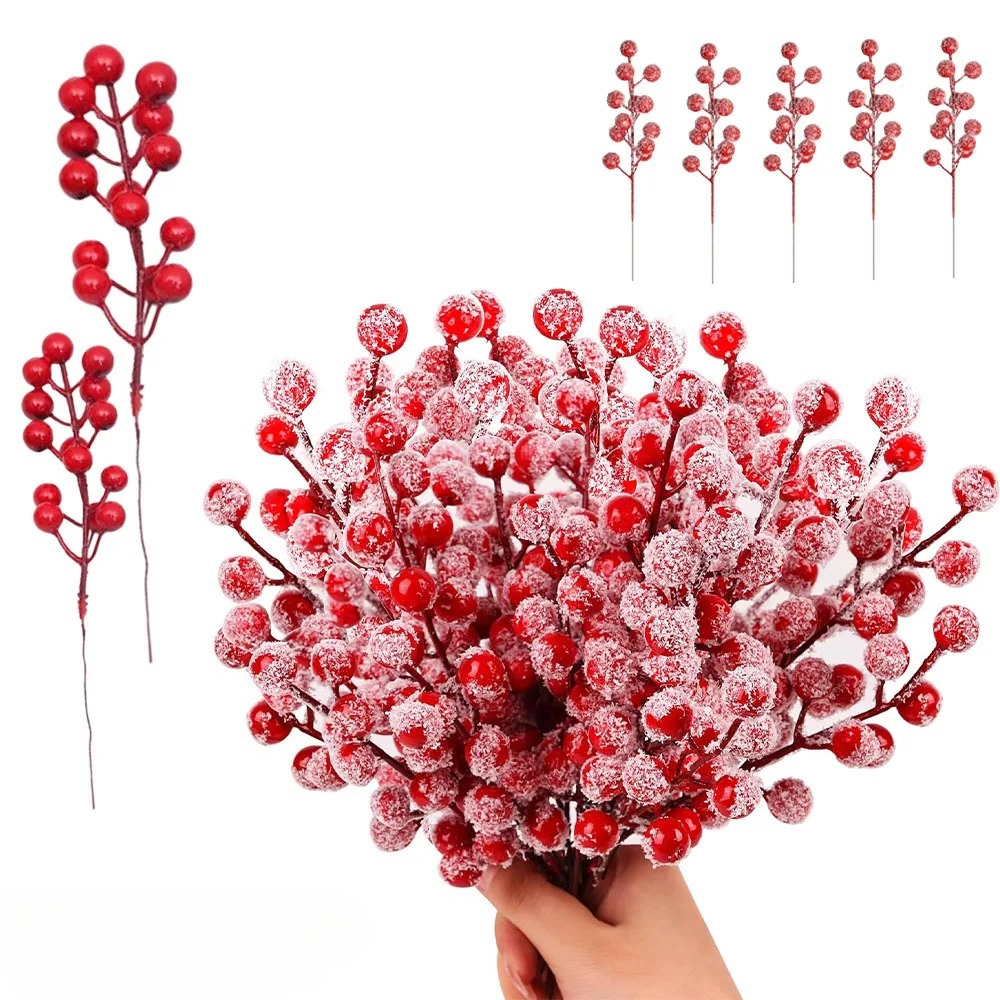10-200PCS Artificial Red Berry - đánh giá và giá Christmas Tree Artificial