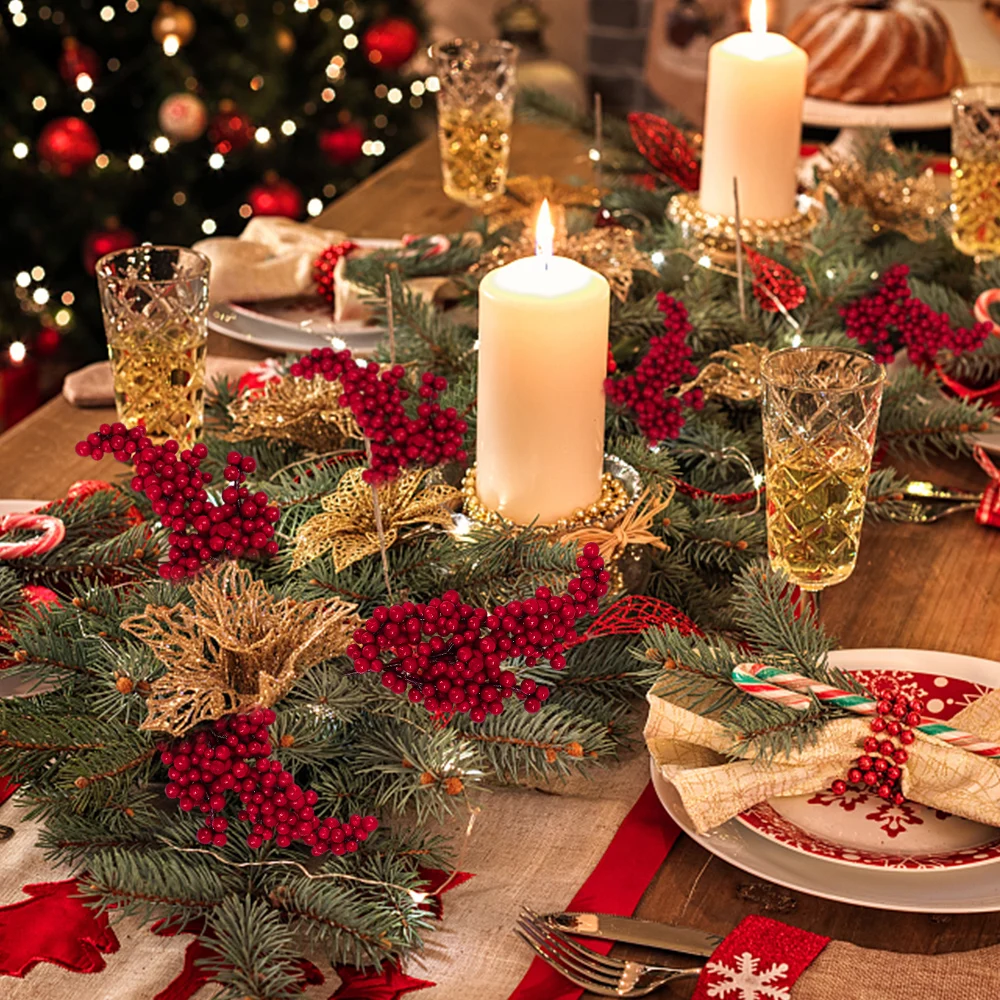 10/1Pcs Artificial Red Berries - đánh giá và giá Christmas Tree Artificial