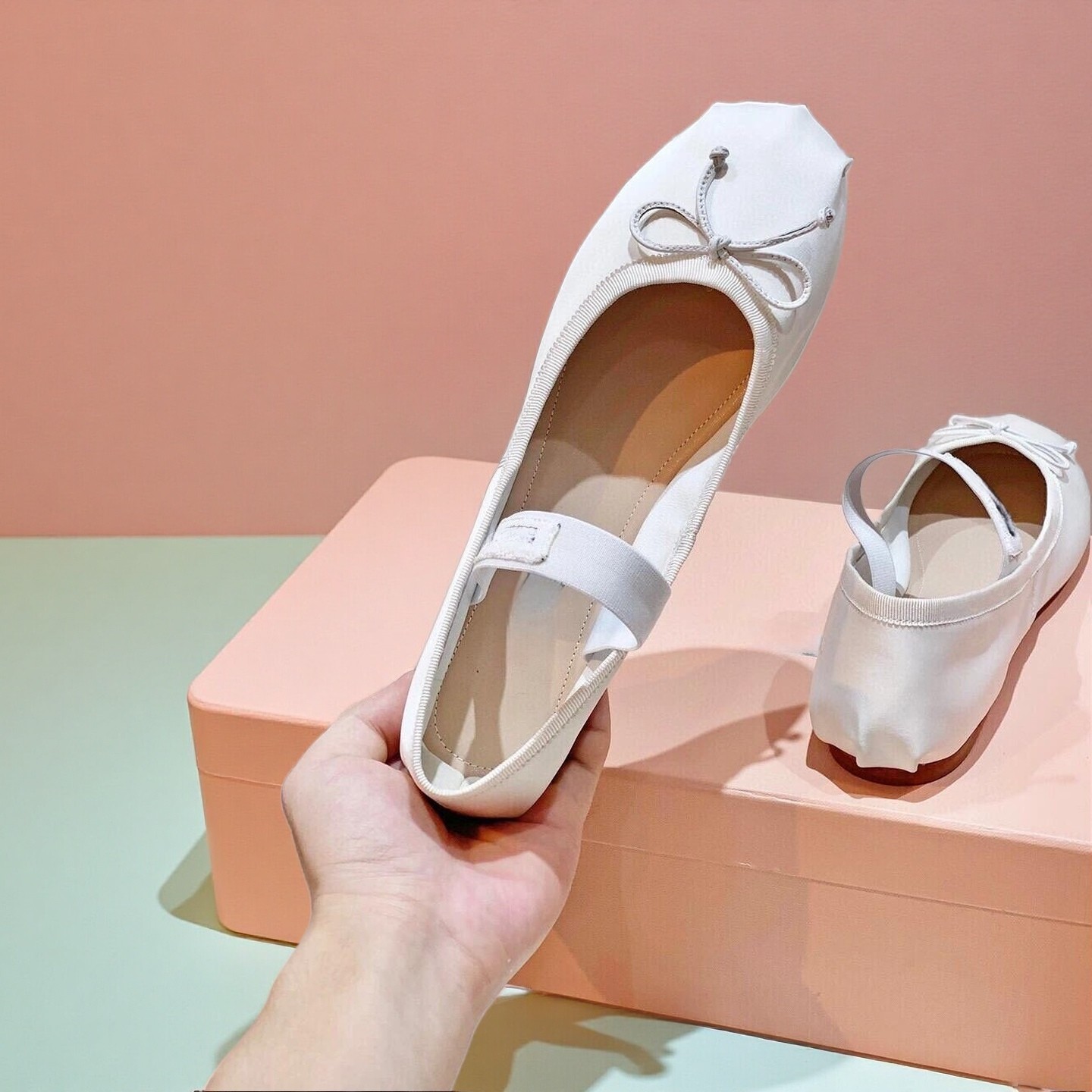 26SS Luxury Ballet Flats, Wome - đánh giá và giá Ribbon Bow Gift
