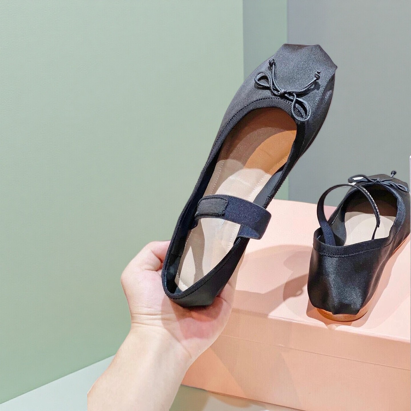 26SS Luxury Ballet Flats, Wome - đánh giá và giá Ribbon Bow Gift