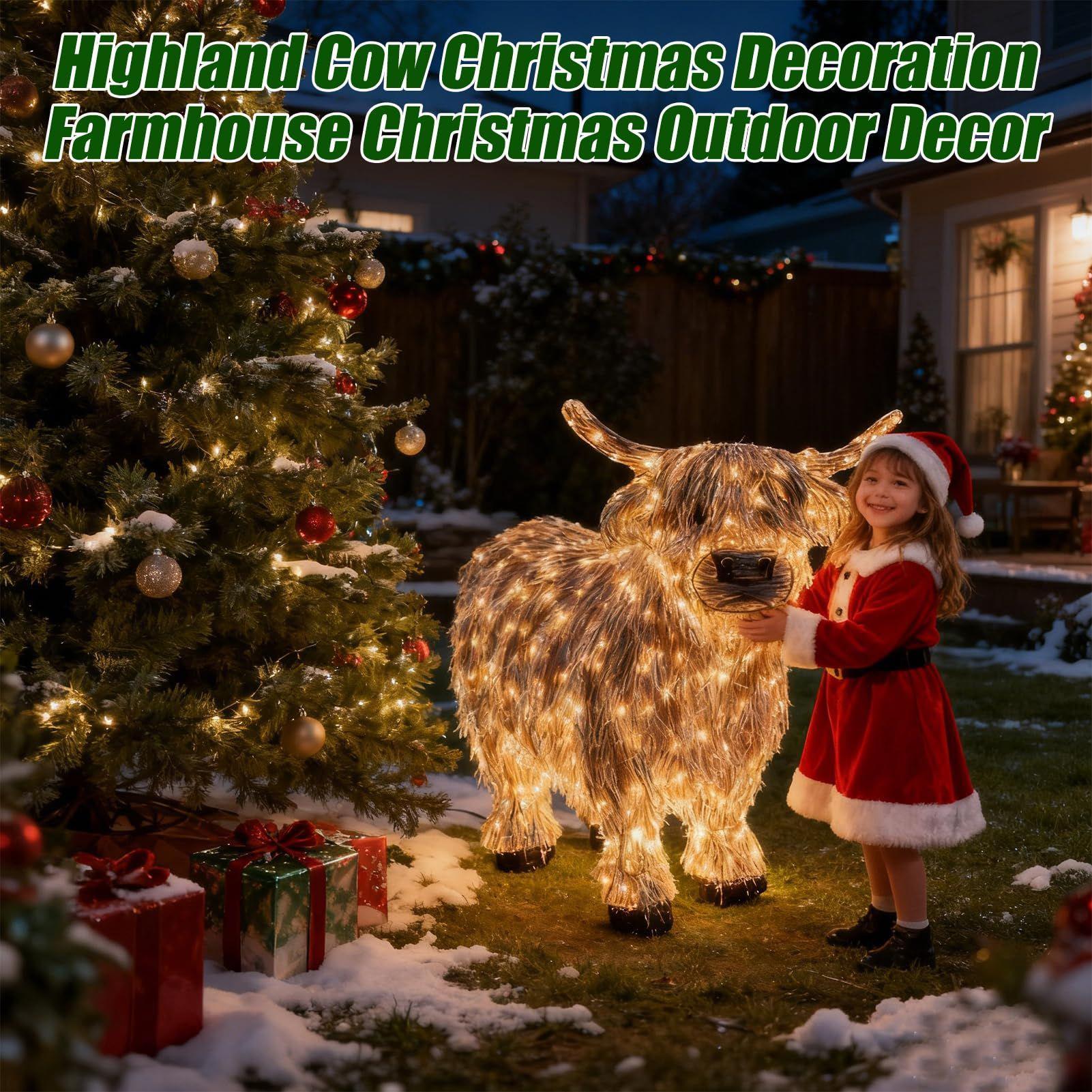 Cow Figurine Light Up 11 Inch  - đánh giá và giá Christmas Lights Outdoor