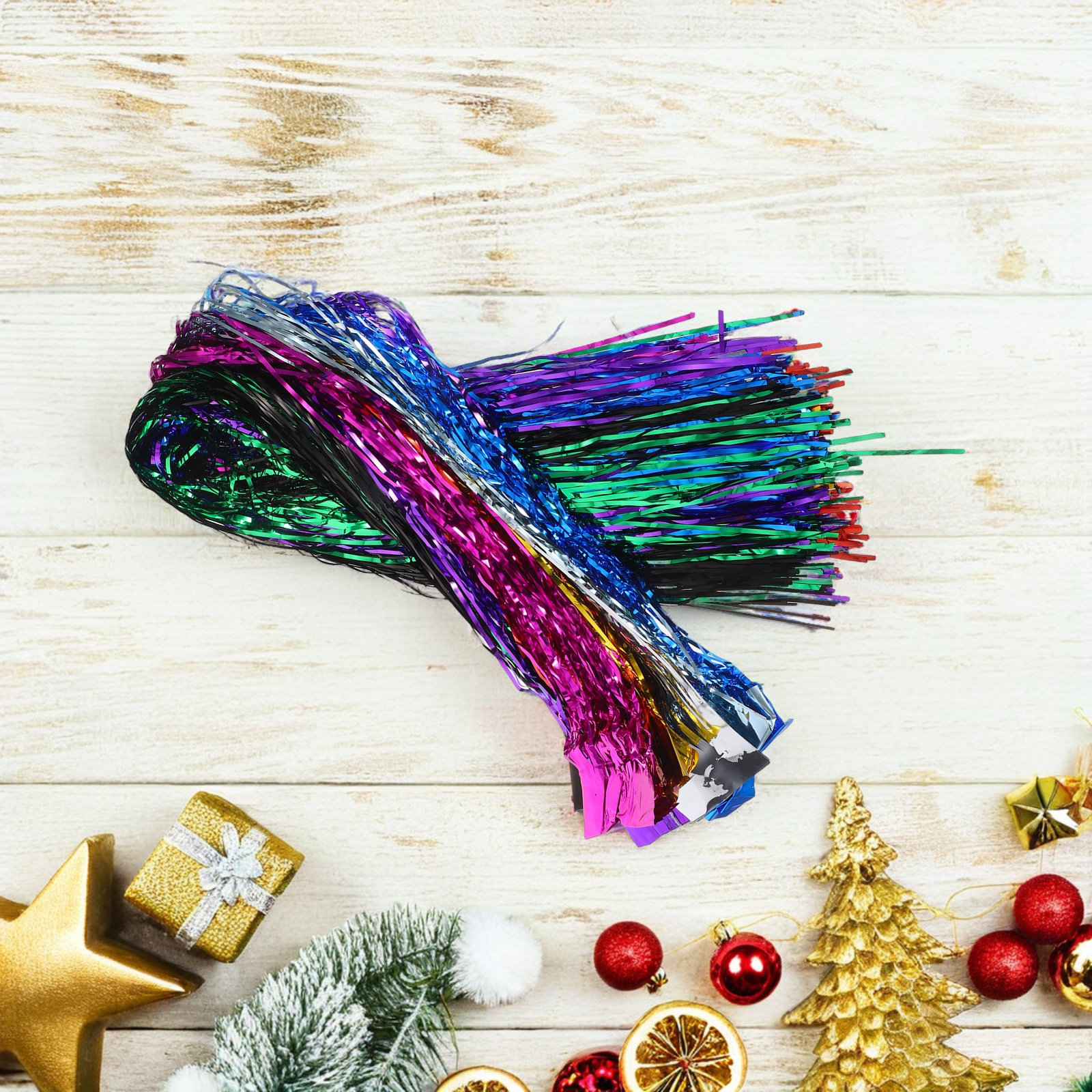 1Pack Christmas Tree Tinsel Ga - đánh giá và giá Tinsel Garland Decoration