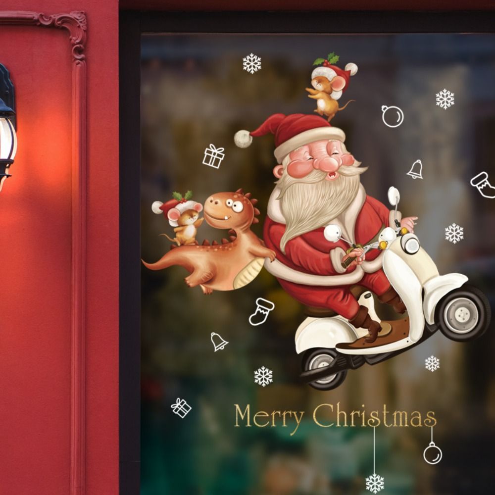 Funny PVC Christmas Window Gla - đánh giá và giá Snowflake Window Decal