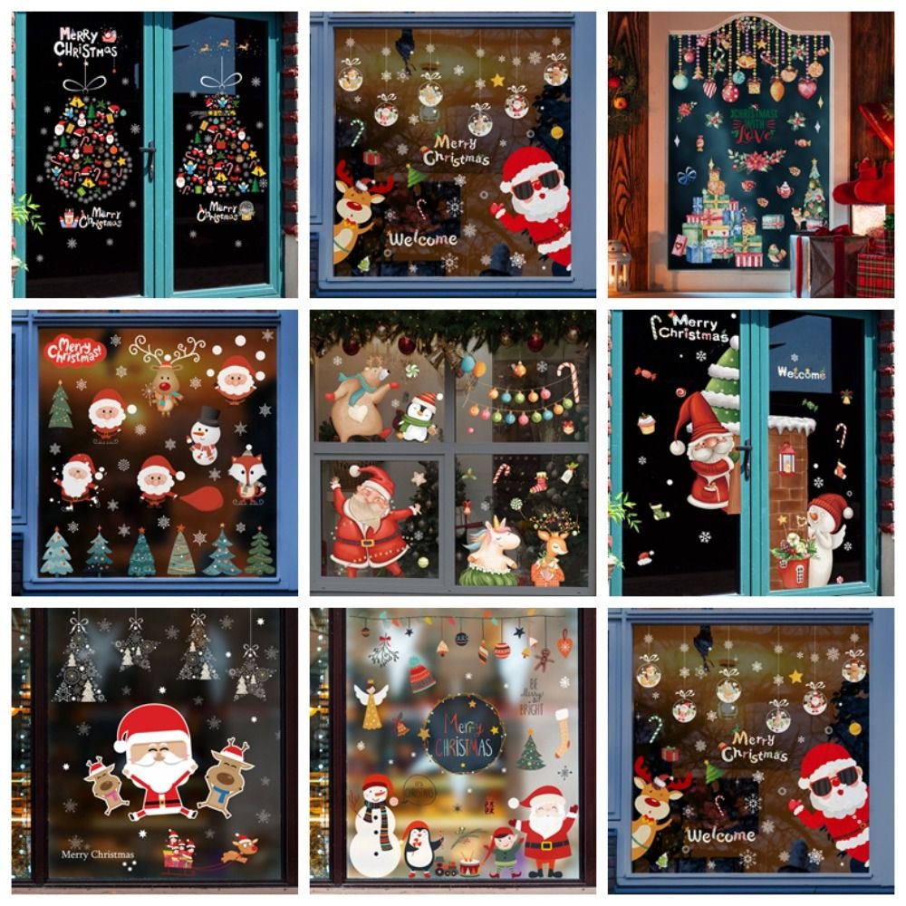 Funny PVC Christmas Window Gla - đánh giá và giá Snowflake Window Decal