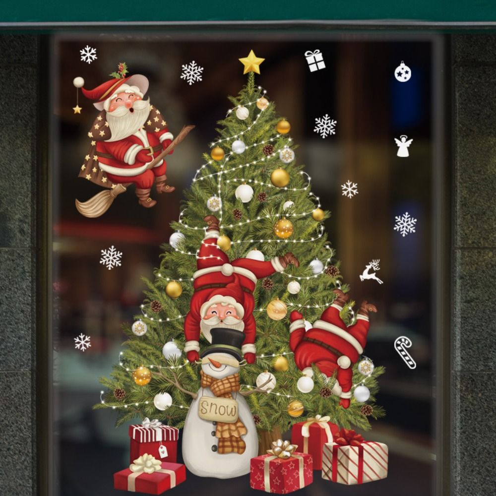 Funny PVC Christmas Window Gla - đánh giá và giá Snowflake Window Decal