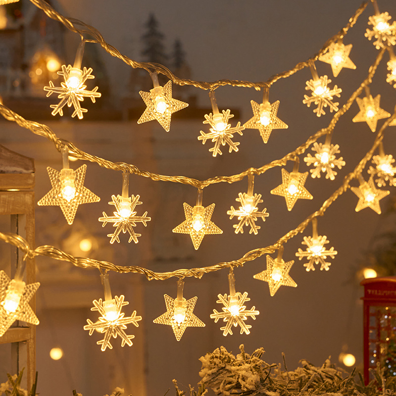 1.5M/3M Snowflake star LED Str - đánh giá và giá Led Fairy String Lights