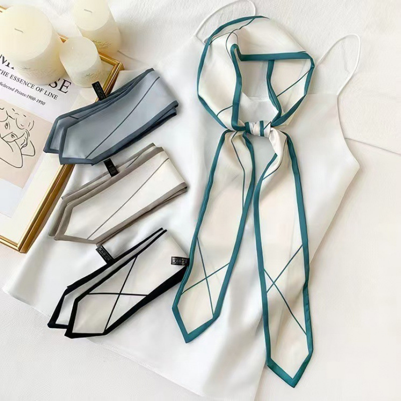 Versatile silk scarf, thin, lo - đánh giá và giá Ribbon Bow Gift