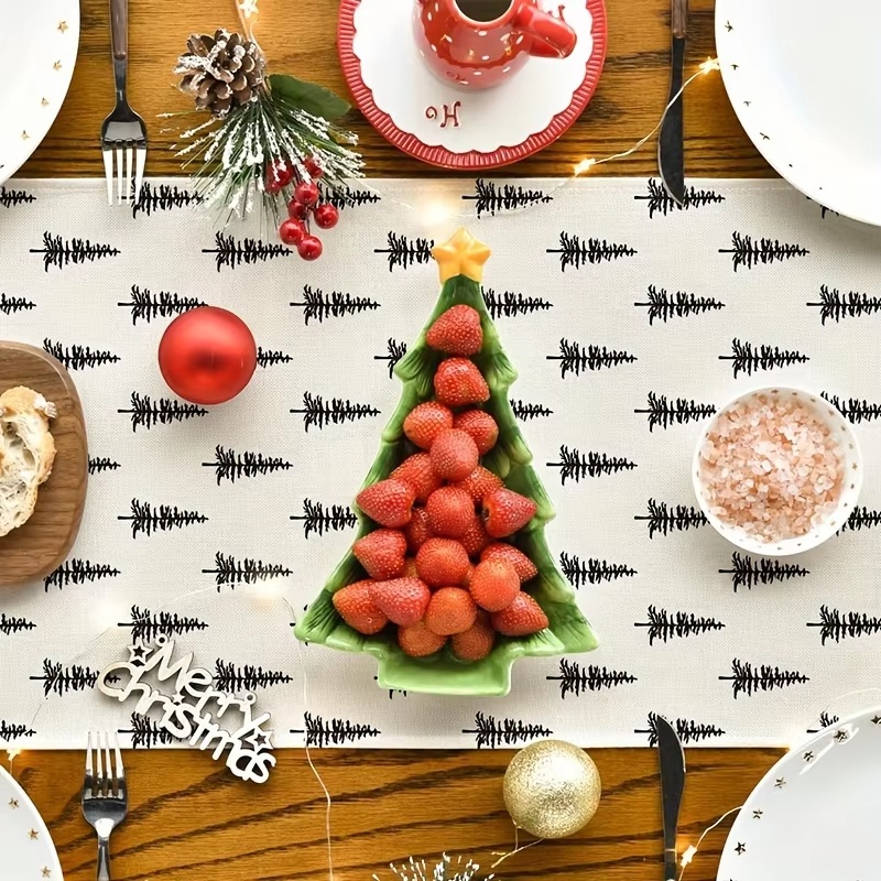 Minimalist Christmas Tree Tabl - đánh giá và giá Christmas Table Runner