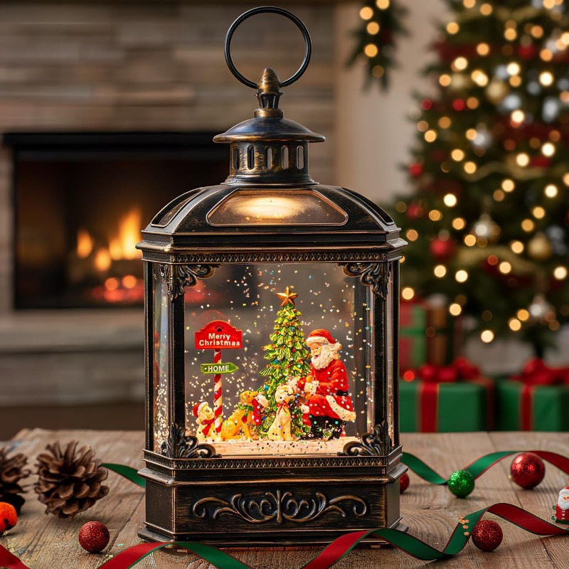 Christmas Snow Globe Lantern w - đánh giá và giá Snow Globe Musical