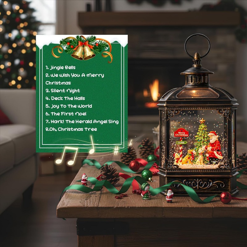 Christmas Snow Globe Lantern w - đánh giá và giá Snow Globe Musical