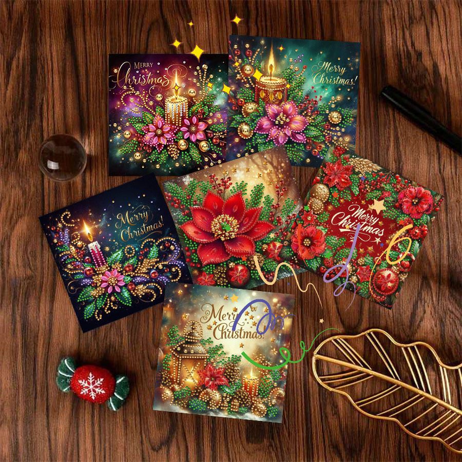 6-piece Christmas diamond pain - đánh giá và giá Holiday Candle Set