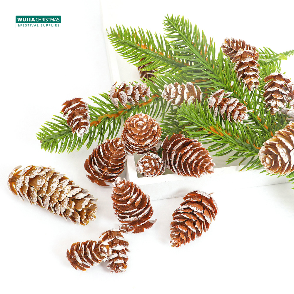 24Pcs Christmas Fake Pine Cone - đánh giá và giá Christmas Wreath Fake