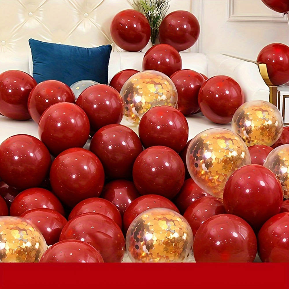 50pcs/pack Red Gold Balloon Ar - đánh giá và giá Tinsel Garland Decoration
