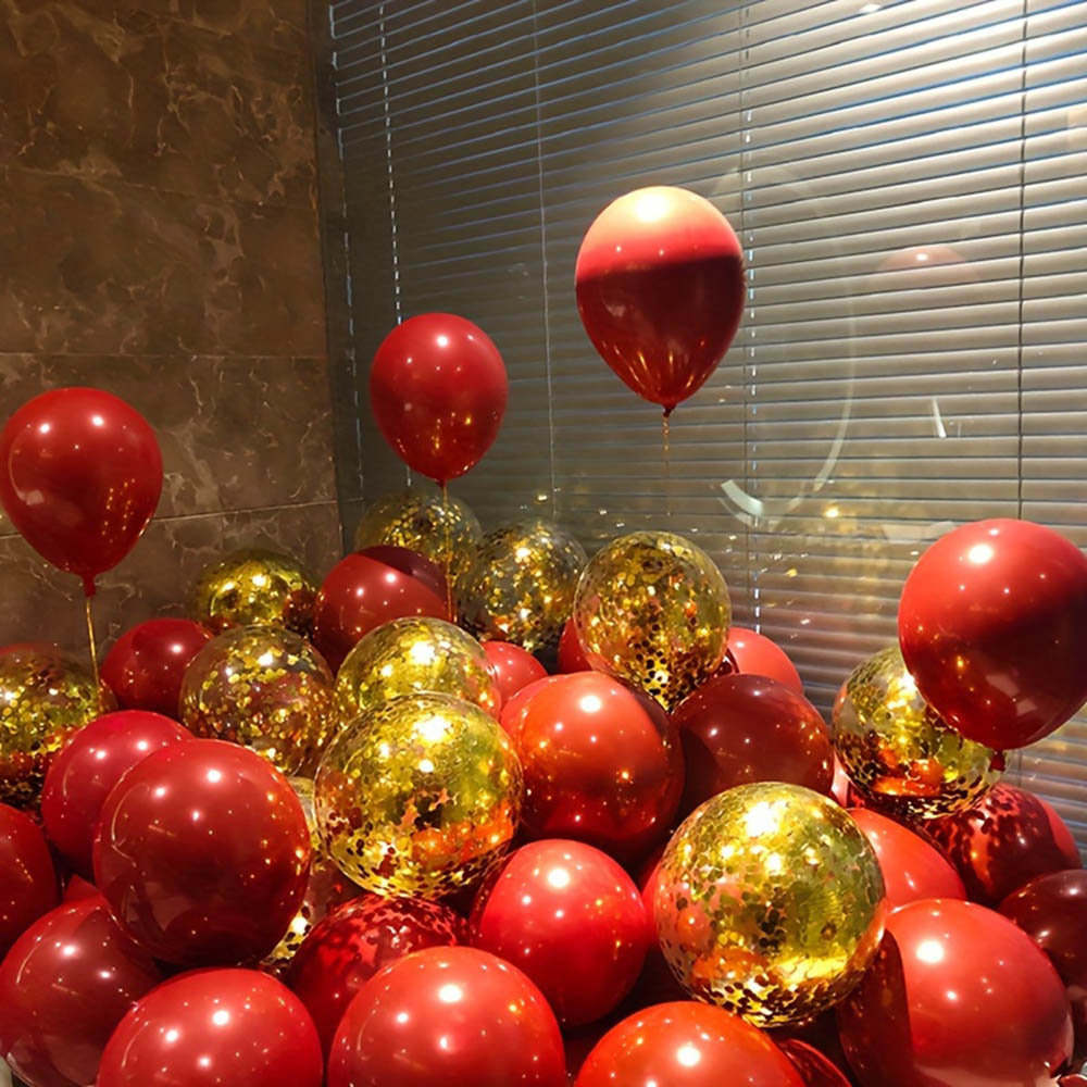 50pcs/pack Red Gold Balloon Ar - đánh giá và giá Tinsel Garland Decoration