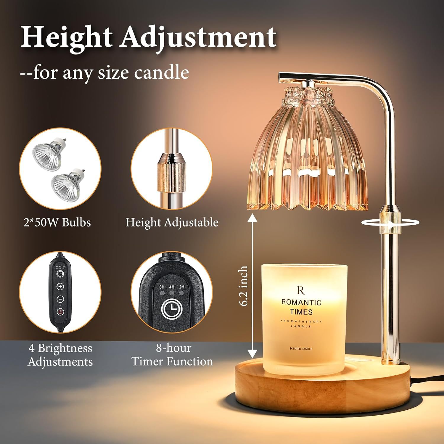 Adjustable Height Aromatherapy - đánh giá và giá Holiday Candle Set