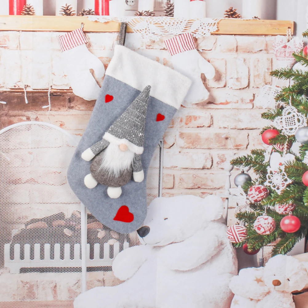 Christmas Plush Santa Claus Fa - đánh giá và giá Christmas Stocking Hanging