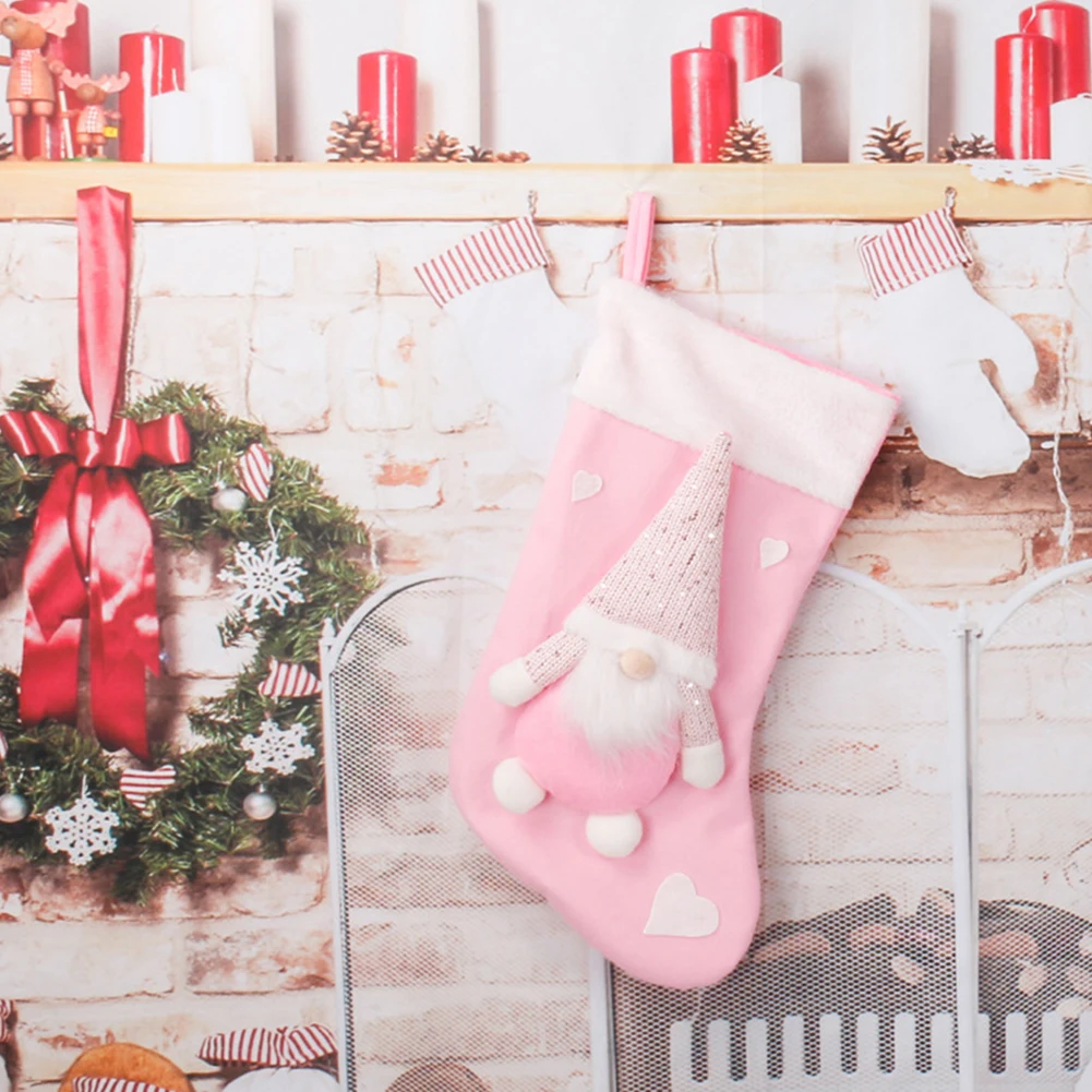 Christmas Plush Santa Claus Fa - đánh giá và giá Christmas Stocking Hanging