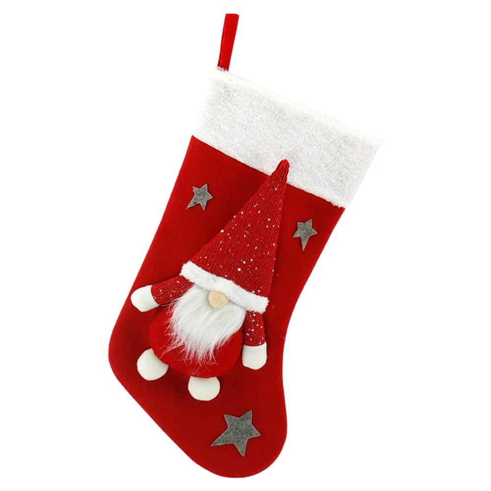 Christmas Plush Santa Claus Fa - đánh giá và giá Christmas Stocking Hanging