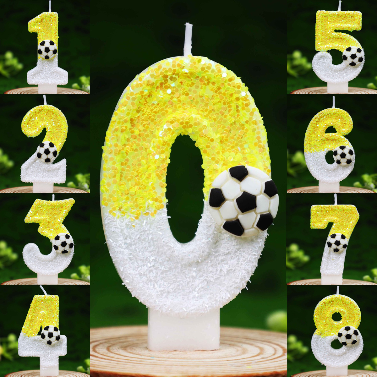 Yellow White Sequins Sports Fo - đánh giá và giá Holiday Candle Set
