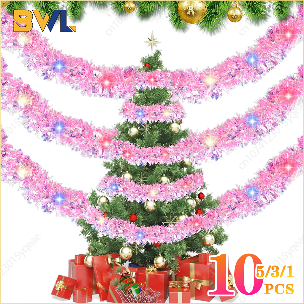 1-10PCS Pink Tinsel Garland Sh - đánh giá và giá Tinsel Garland Decoration