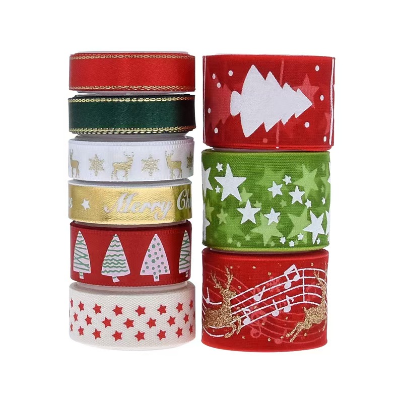 9pcs Christmas Ribbons Set Fes - đánh giá và giá Gift Box Wrap Set