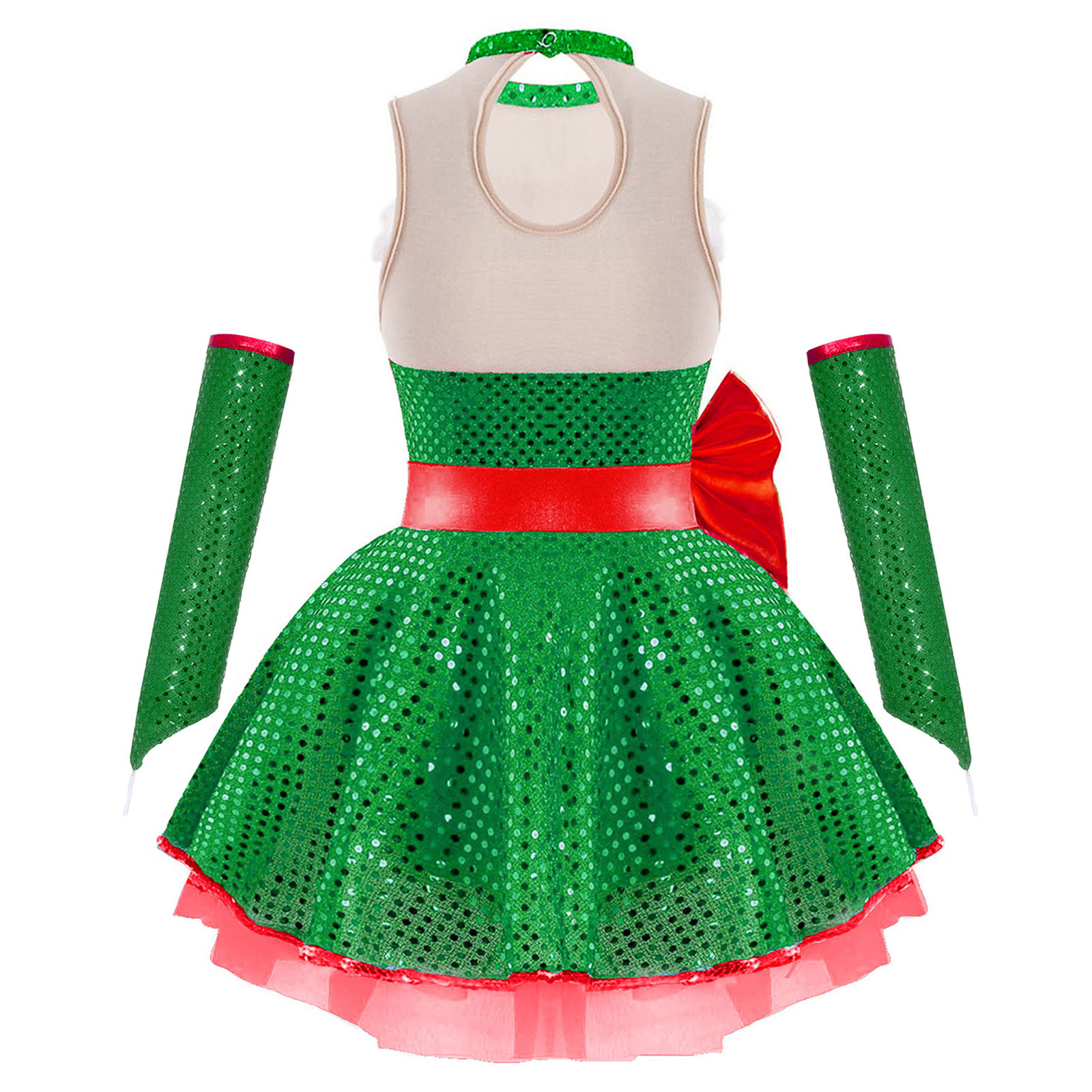 Teen Girls Christmas Sleeveles - đánh giá và giá Elf Costume Christmas
