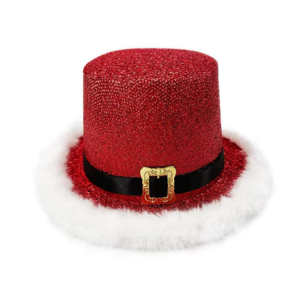 Santa Claus Cap  Shiny Glitter - đánh giá và giá Santa Hat Plush