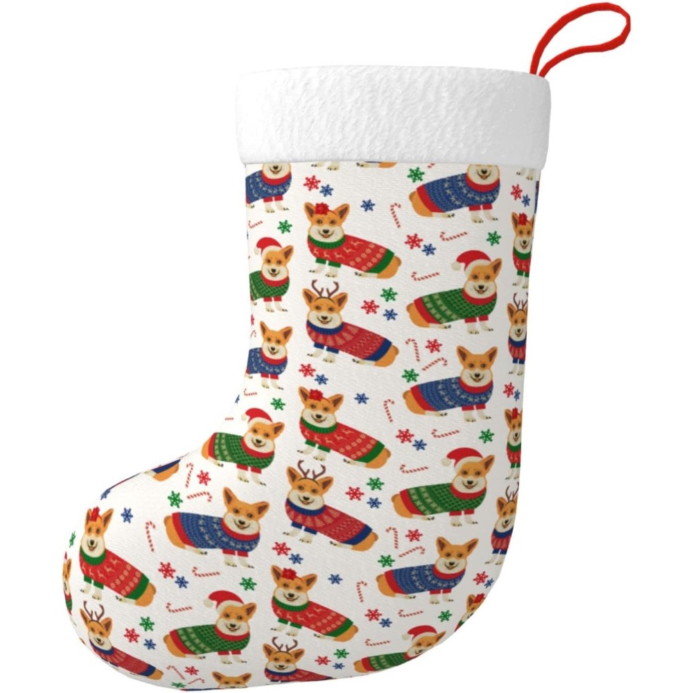 Christmas Corgi Dog Christmas  - đánh giá và giá Christmas Stocking Hanging
