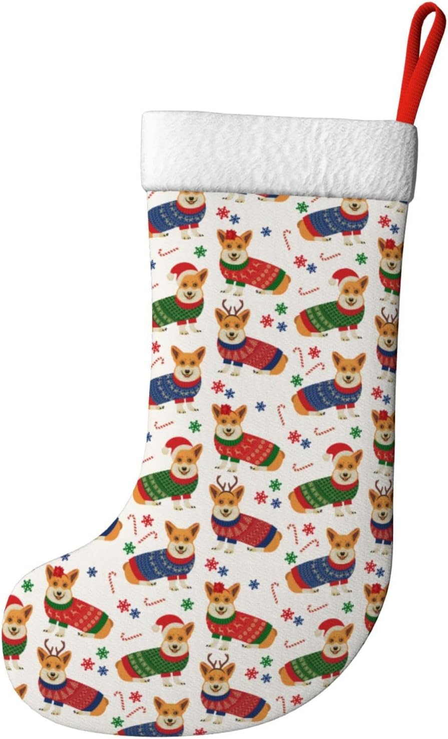 Christmas Corgi Dog Christmas  - đánh giá và giá Christmas Stocking Hanging