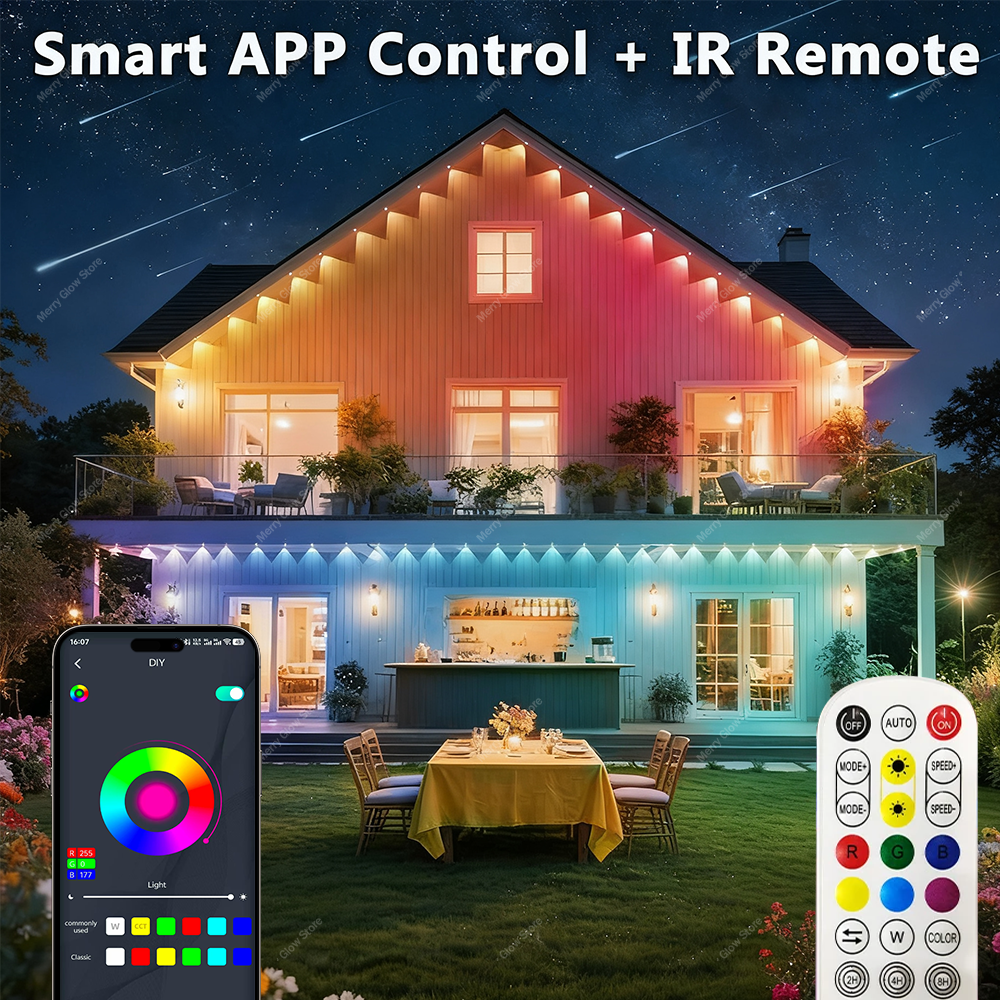 Permanent Outdoor Eave Lights  - đánh giá và giá Led Fairy String Lights