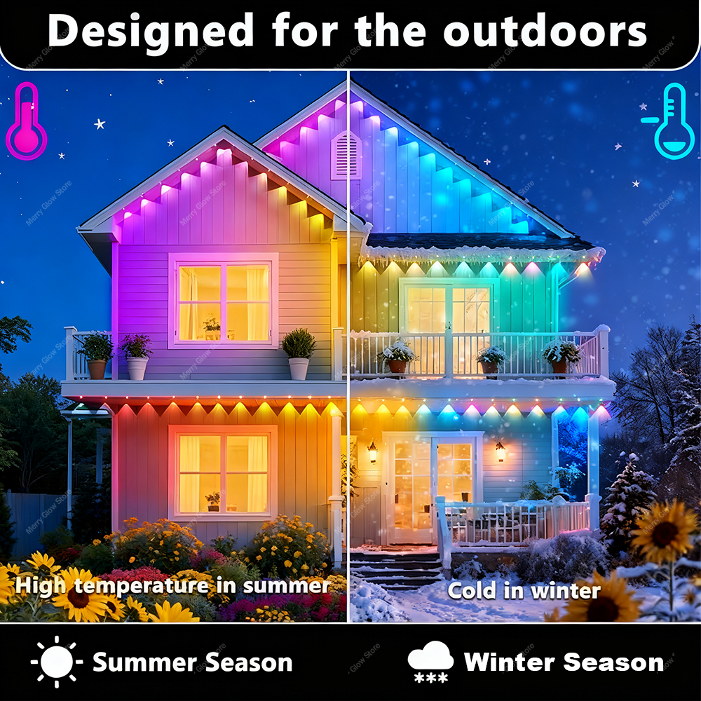 Permanent Outdoor Eave Lights  - đánh giá và giá Led Fairy String Lights