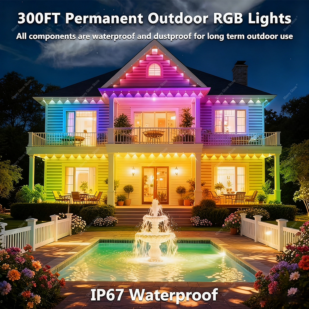 Permanent Outdoor Eave Lights  - đánh giá và giá Led Fairy String Lights